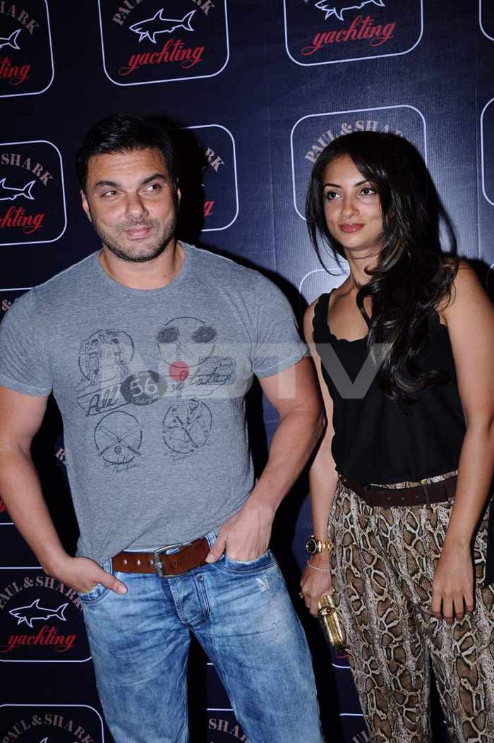 Sohail has his eyes elsewhere. Here, seen with wife Seema.