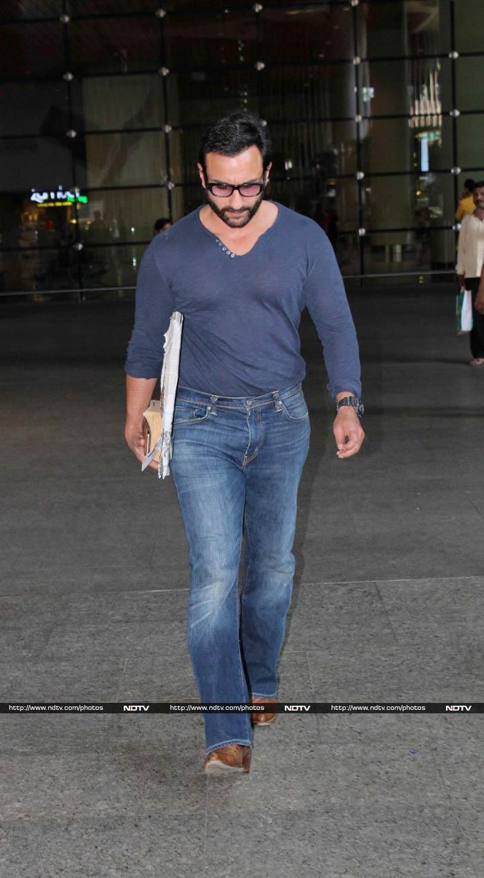 Saif Ali Khan, Abhishek Bachchan Take Over Airport