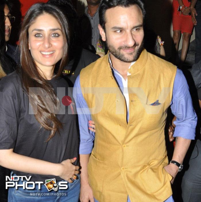 Saif, Kareena at the premiere of Agent Vinod
