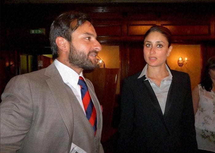 Saif\'s begum-to-be Kareena with her new family in London