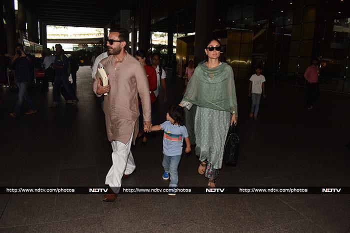 Kareena Kapoor, Taimur And Saif Ali Khan Are Back In Town