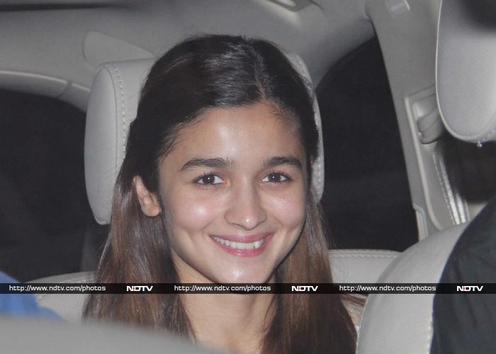 Actress Alia Bhatt, whose <i>Udta Punjab</i> has got a final clearance from Bombay High Court with just cut, looked excited to catch the Sairat in Mumbai on June 13.