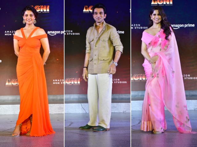 Saiyami Kher, Pratik Gandhi, Sai Tamhankar At <i>Agni</i> Trailer Launch