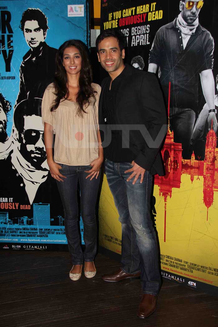 Tusshar, Preeti At The Launch Of Shor In The City