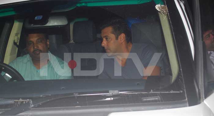 Salman, Celina Spotted at Mehboob Studios