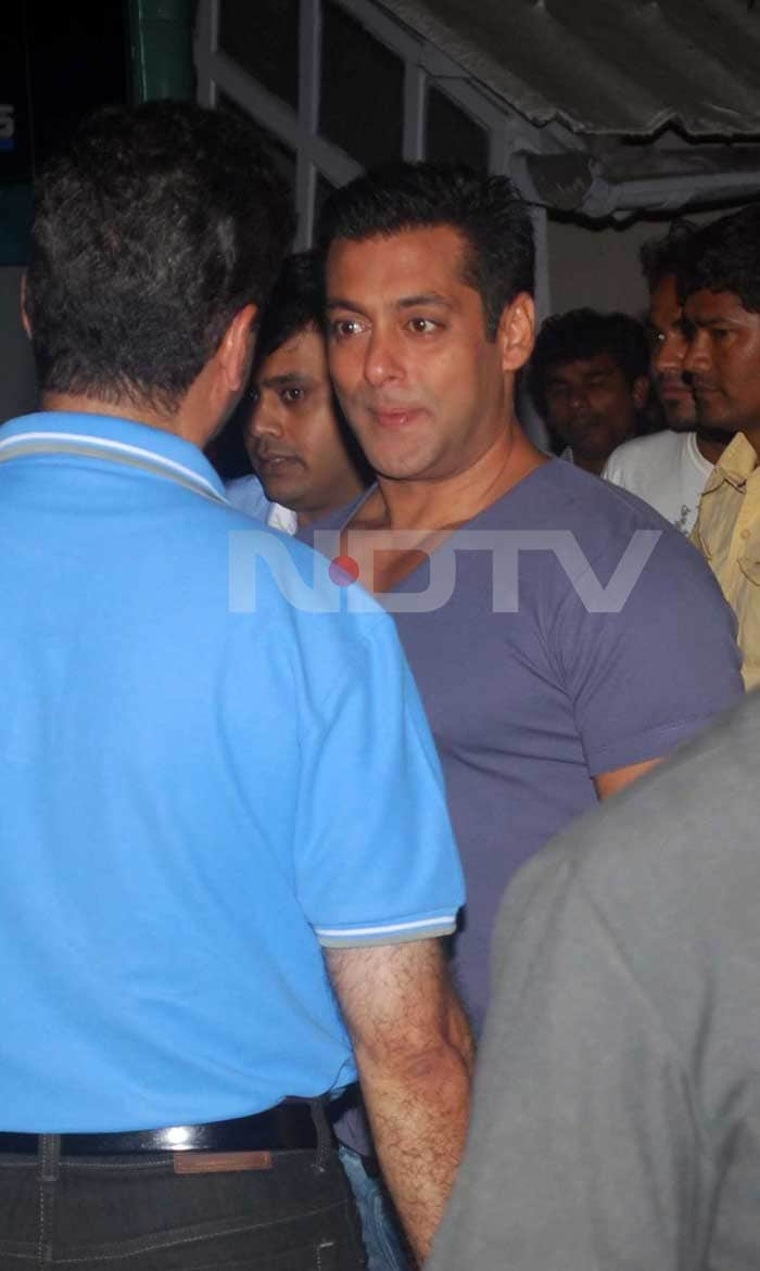 Salman, Celina Spotted at Mehboob Studios