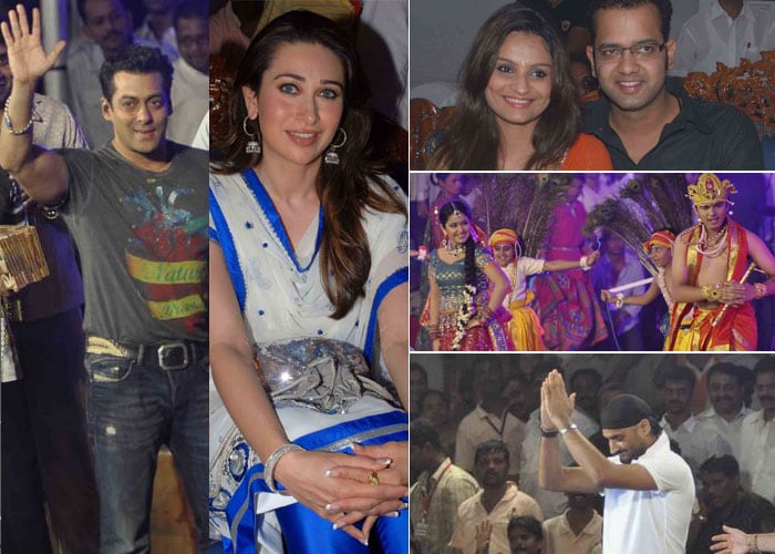 Salman, Karisma at dahi handi celebrations