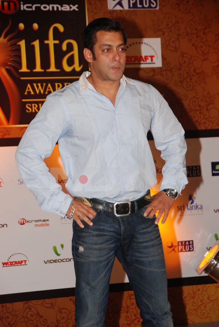 Bollywood actor Salman Khan attends a news conference to promote The International Indian Film Academy (IIFA) awards, in Mumbai.