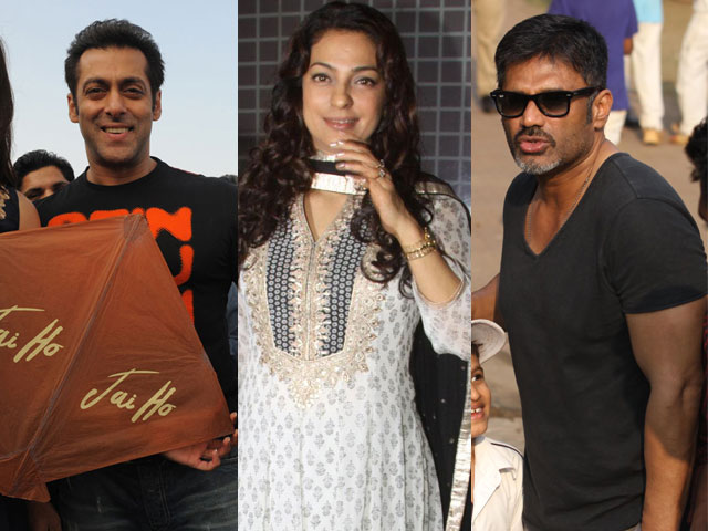 Any given day: Salman, Juhi, Suniel