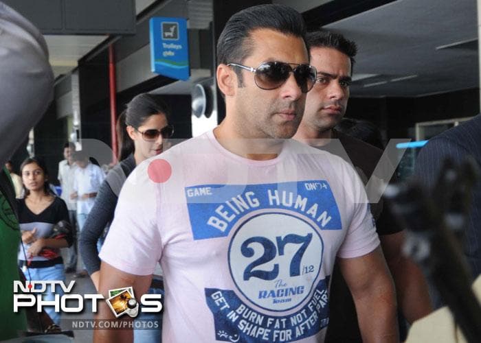 Salman, Katrina leave for Bangkok together