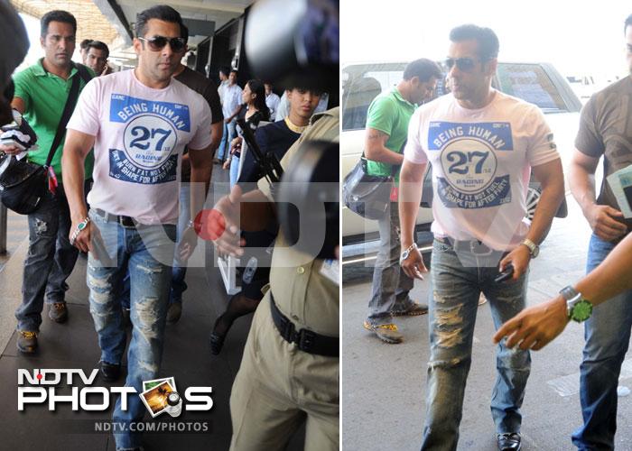 Salman, Katrina leave for Bangkok together