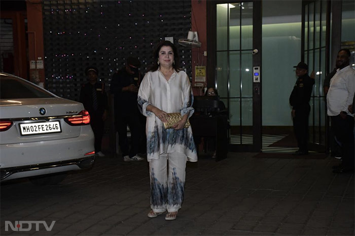 Farah Khan was spotted in her traditional best. (Image Courtesy: Varinder Chawla)