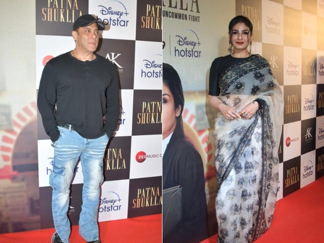 Photo : Salman Khan, Raveena Tandon And Other Stars At Patna Shuklla Screening