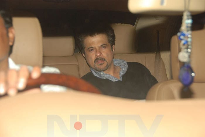 Anil Kapoor arrives at Aamir Khan's party.