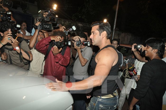 Actor Salman Khan arrives