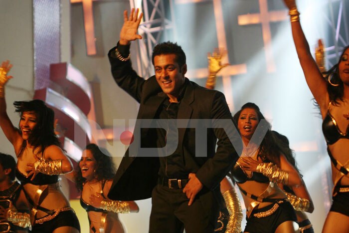 Salman Khan performs at the show.