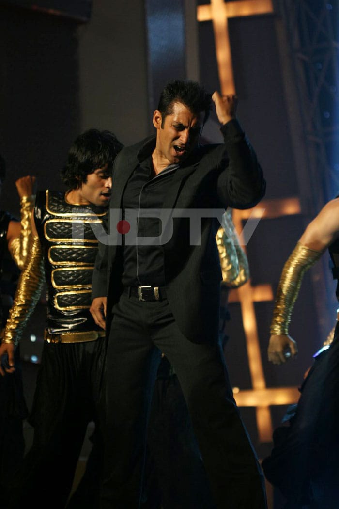 Salman Khan performs at the show.