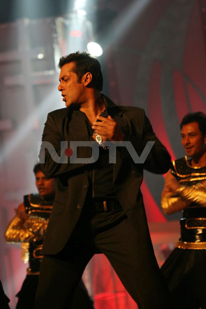 Salman Khan performs at the show.