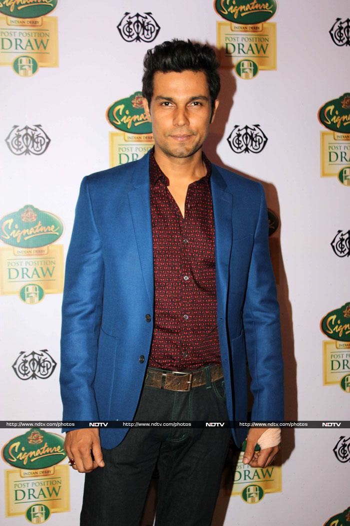 Meanwhile, Sushmita's ex-boyfriend Randeep Hooda was spotted attending the Signature Derby draw in Mumbai.