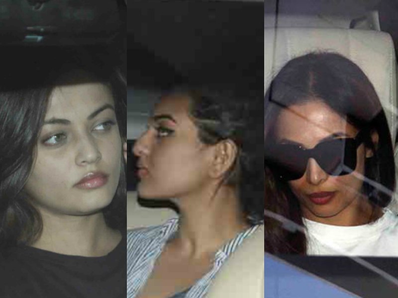 Malaika, Sonakshi, Sneha Ullal At Salman's Mumbai Home