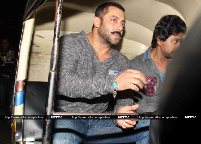 Salman Khan Takes an Autorickshaw Ride