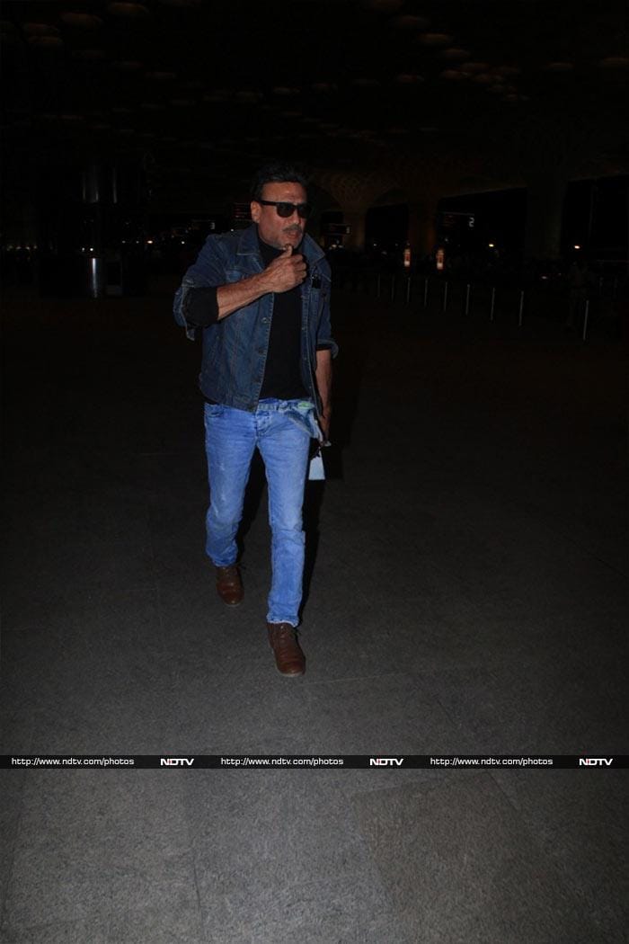 Salman Khan And Jackie Shroff Fly Out Of Mumbai