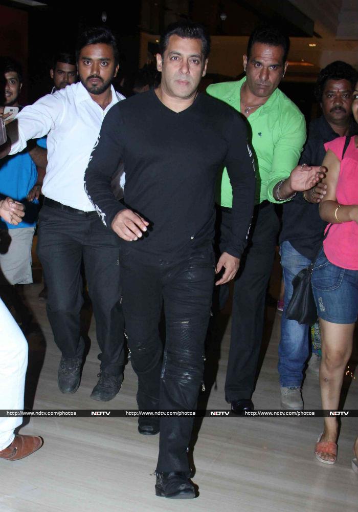 Salman Khan made a swaggering exit from the venue.