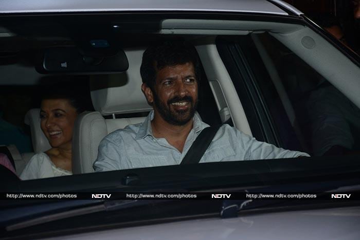 Kabir Khan and his wife Mini Mathur were pictured in a happy mood.