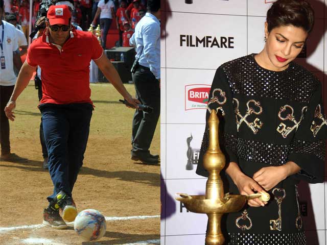 Salman Plays Ball, Priyanka is Lady With the Lamp