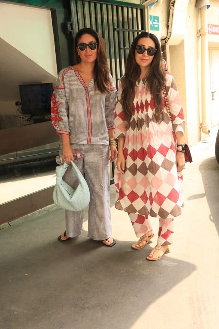 Kareena and Karisma Kapoor opted for comfy outfits for their day out