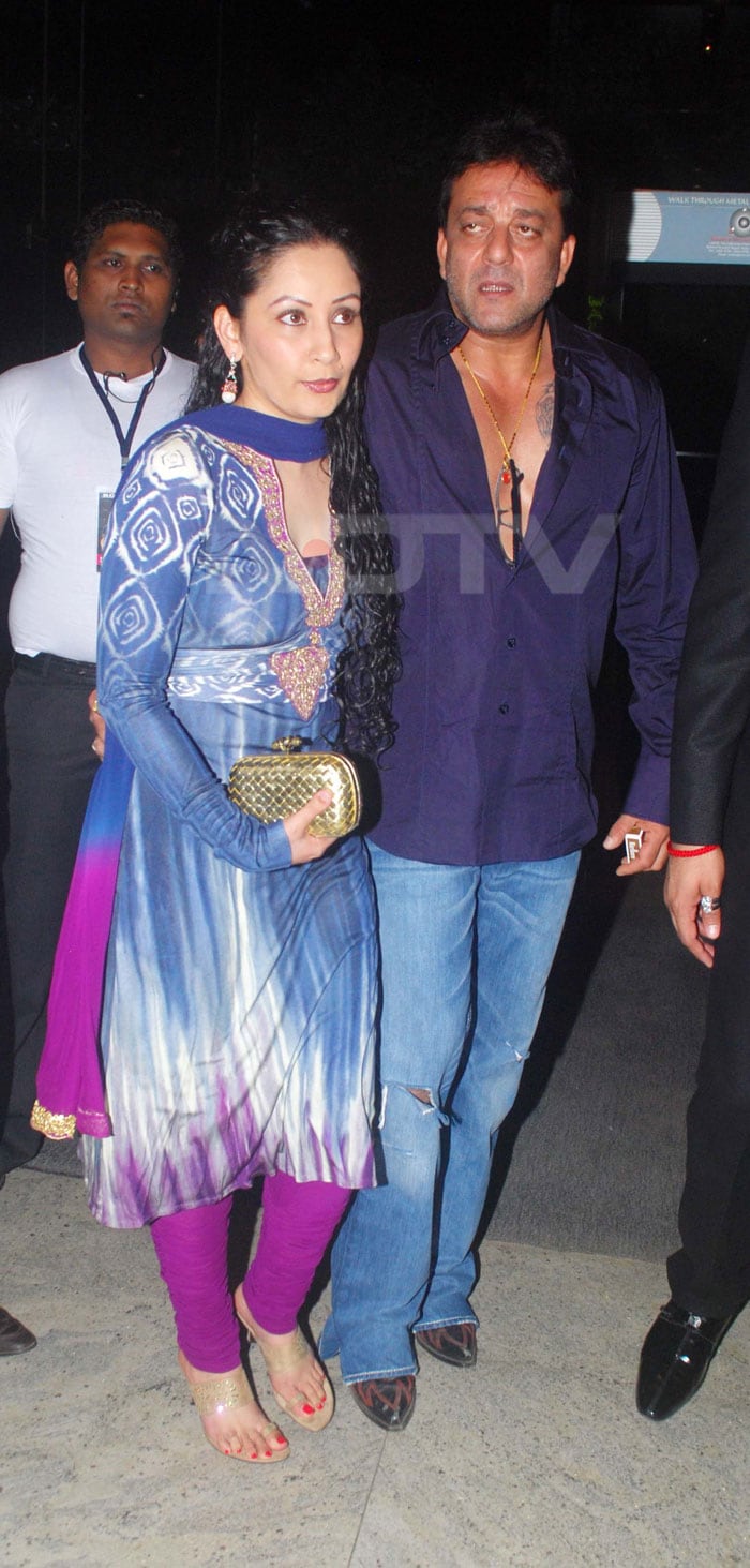 Sanjay\'s Night Out With Wife Maanyata