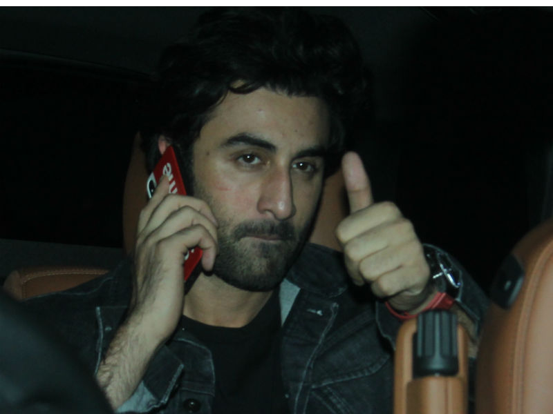 Ranbir Kapoor Brings Sanjay Dutt To <I>Sanju</I> Screening