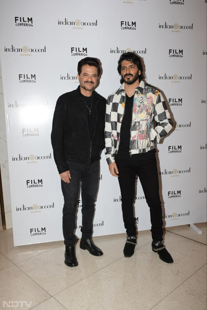 Anil Kapoor's plus one was son Harsh Varrdhan Kapoor. (Image courtesy: Varinder Chawla)