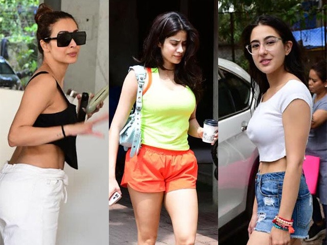 एक नज़र सारा अली खान, मलाइका अरोड़ा और जाह्नवी कपूर के डे आउटफिट पर