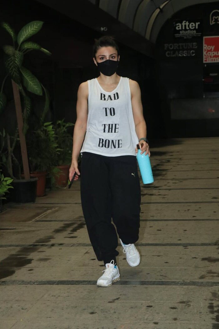 Soha Ali Khan didn't miss her gym session on Thursday - she was spotted outside her gym in Bandra.