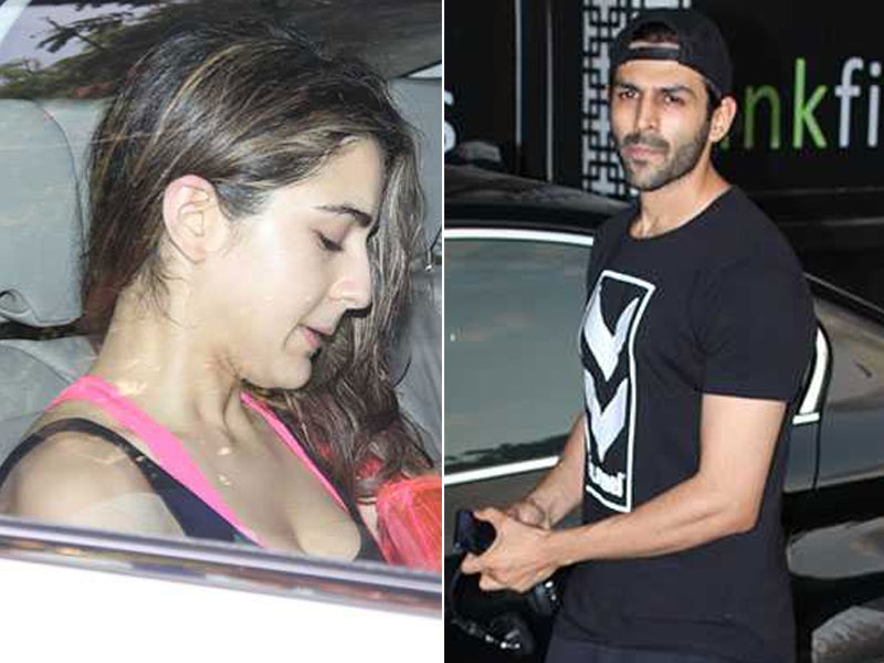 Sara Ali Khan And Kartik Aaryan Are Busy With Gym <i>Aaj Kal</i>