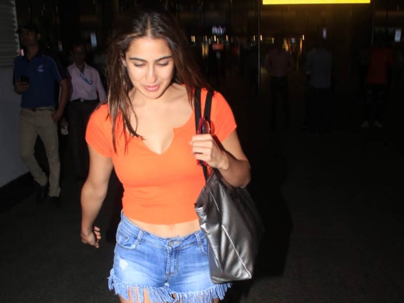 Sara Returns To Mumbai With Holiday Glow