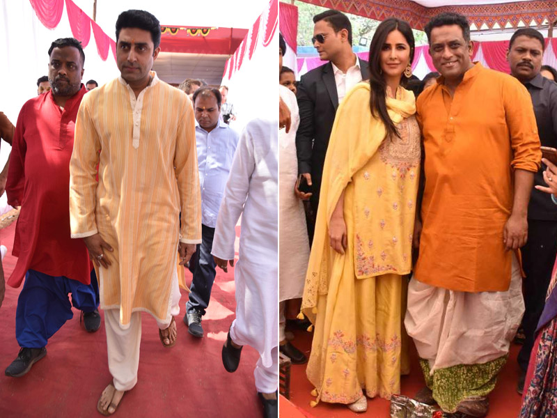 Katrina Kaif And Abhishek Bachchan Attend Anurag Basu's Annual Saraswati <I>Puja</I>