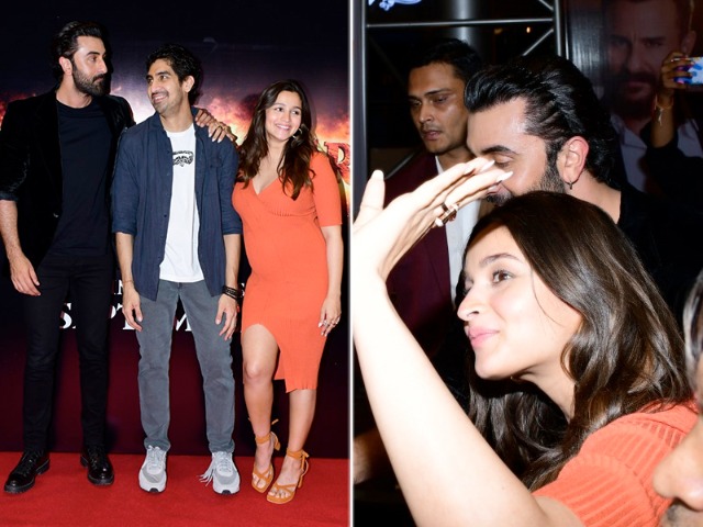 Scenes From <i>Brahmastra</i> Screening With Alia-Ranbir And Ayan Mukerji Scenes From <i>Brahmastra</i> Screening With Alia-Ranbir And Ayan Mukerji