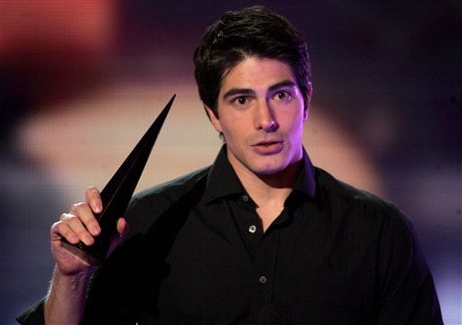 Brandon Routh who plays the new Superman, accepts the award for Best Superhero at the first ever Spike TV Scream Awards at the Pantages Theatre in Los Angeles.
