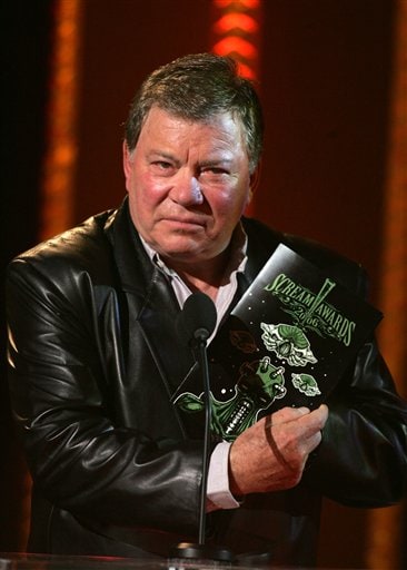 William Shatner presents an award during the first ever Spike TV Scream Awards at the Pantages Theatre in Los Angeles.