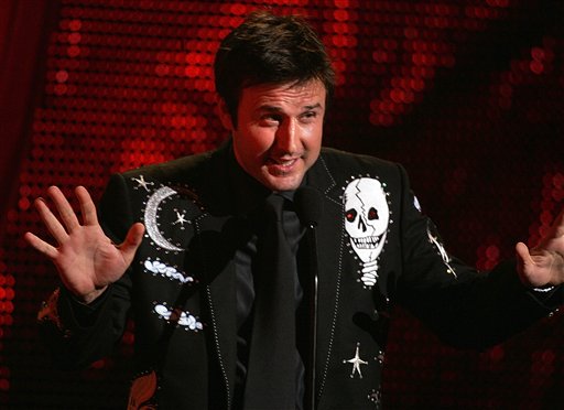 David Arquette presents an award during the first ever Spike TV Scream Awards at the Pantages Theatre in Los Angeles.