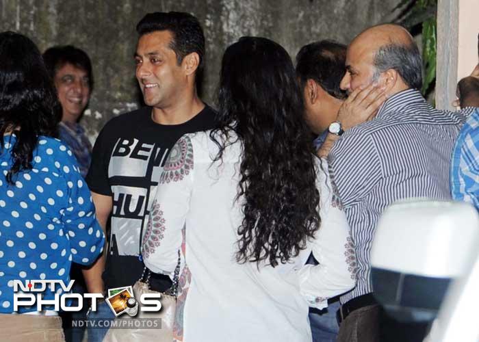 Salman Khan at special screening of Bittoo Boss