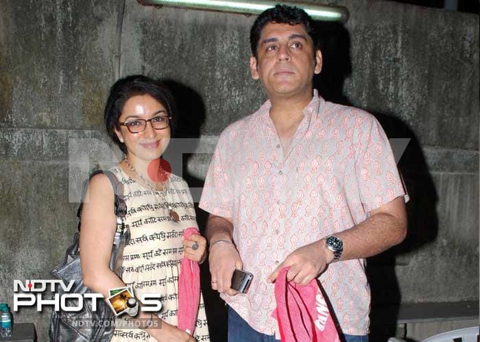 Tisca Chopra watched the film with husband Captain Sanjay Chopra.