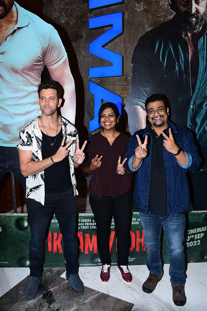 See Pics: How Hrithik Roshan, Radhika Apte, And Others Lit Up Vikram Vedha Trailer Launch