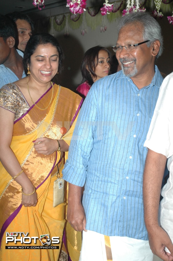 Ace director Mani Ratnam with wife Suhasini.