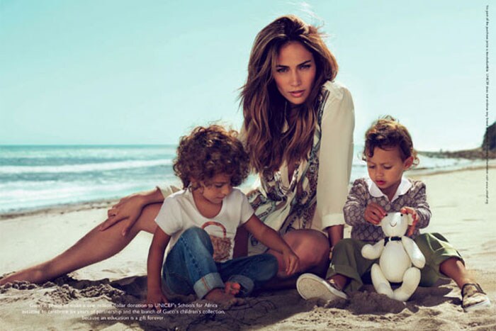 JLo\'s twins debut with Gucci