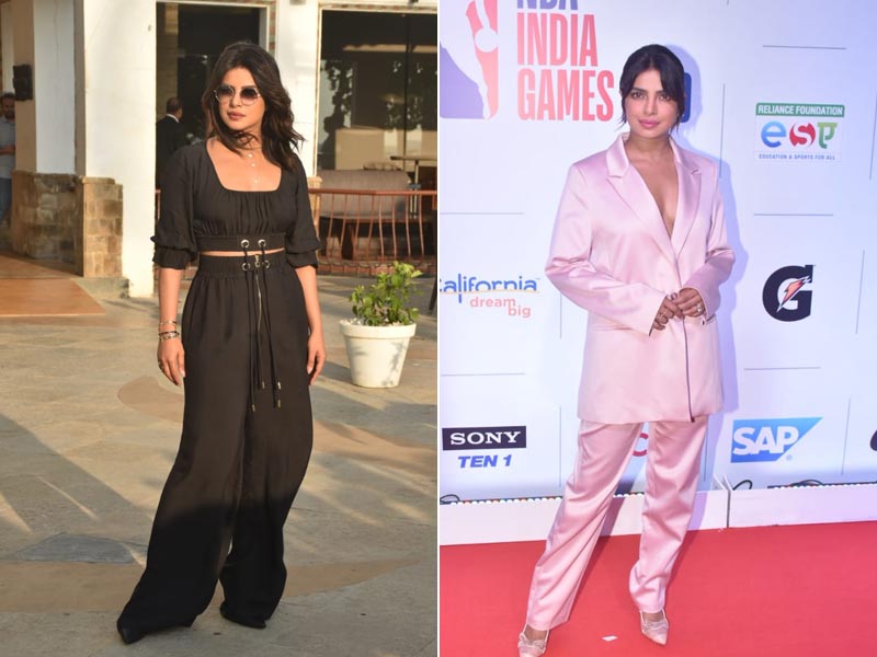 Shades Of Priyanka Chopra - From Classic Black To Flirty Pink