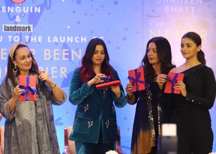Alia, Pooja, Soni Razdan Are Shaheen Bhatt\'s Cheer Squad At Book Launch