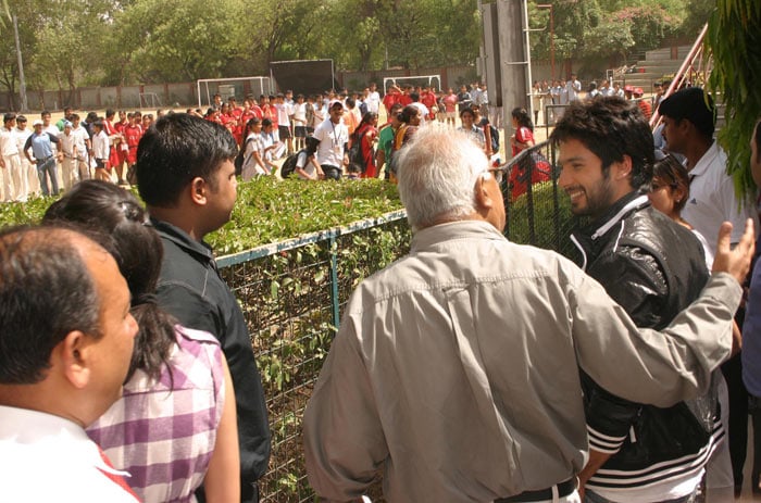 Shahid was also quizzed about his childhood crushes, to which he replied: "I was in this school only till Class 4 and at that age you are usually going through a phase when girls don't matter to you and you are only happy with your gang of boys." (Photo & Text: IANS)